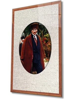 Shopping Haven Atatürk Cam Tablo 4 mm Dayanıklı Temperli Cam