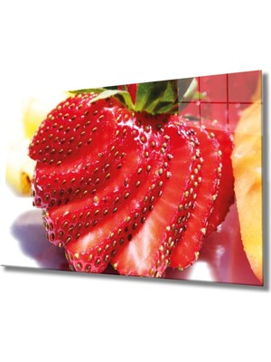 Shopping Haven Meyveler Cam Tablo 4mm Dayanıklı Temperli Cam