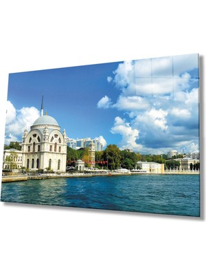 Shopping Haven Istanbul Cami Manzara 4mm Dayanıklı Cam Tablo Temperli Cam