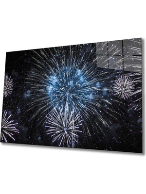 Parıltılı Cam Tablo, Ev ve Ofis Duvar Dekoru, Hediyelik Büyük Temperli 4 mm Cam Tablo