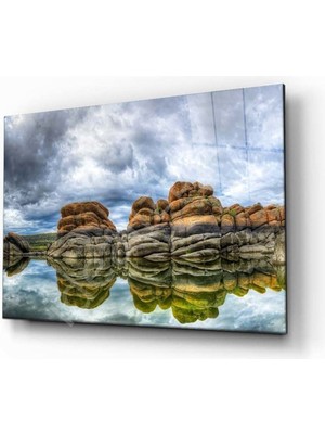 Doğa Manzara Cam Tablo 4mm Dayanıklı Temperli Cam