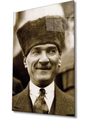 Atatürk Cam Tablo 4 mm Dayanıklı Temperli Cam