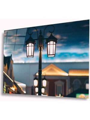 Shopping Haven Sokak Lambası Cam Tablo 4mm Dayanıklı Temperli Cam