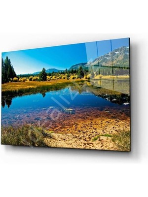 Shopping Haven Doğa Manzara Cam Tablo 4mm Dayanıklı Temperli Cam