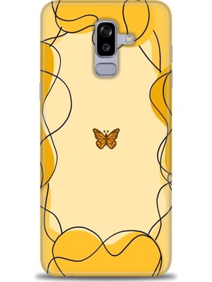 Samsung Galaxy J8 Hd Baskılı Kılıf + Seramik Tam Kaplayan Ekran Koruyucu 184