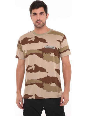 Single Sword Yakasız Kısa Kol Erkek T-Shirt Jambaar