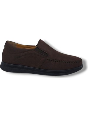 Serra 823 Erkek Koyu Kahve Nubuk Deri Loafer Ayakkabı