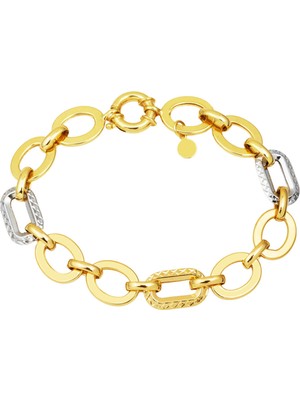 Samanyolu Altın Bileklik Iki Renkli