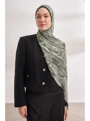 Armanda Ithal Vual Nuit Desen Şal 04463-HAKI