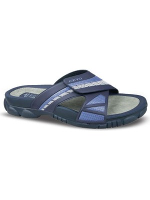 Ceyo 3200-17 Anatomik Taban Cırtlı Erkek Terlik Lacivert 40-45