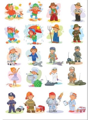 Meslekler Sticker Set