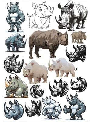 Su Aygırı Sticker Set