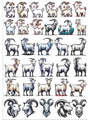 Keçi Sticker Set