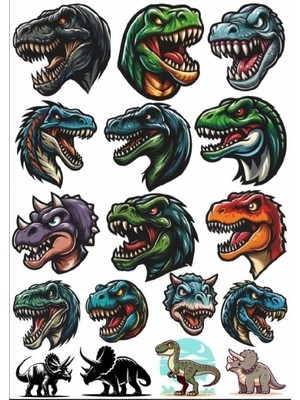 Dinazor Sticker Set