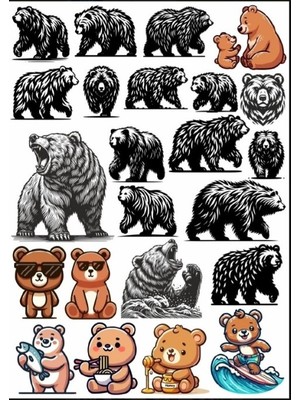 Ayı Sticker Set