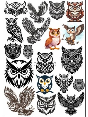 Baykuş Sticker Set