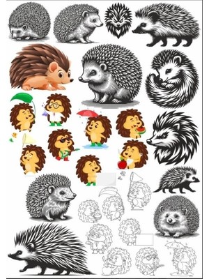Kirpi Sticker Set