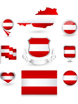Avusturya Sticker Set