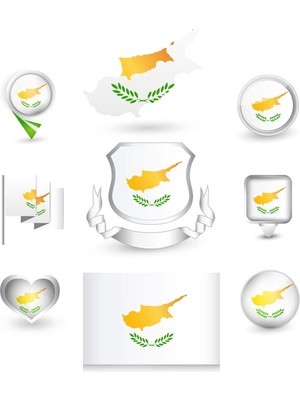 Kıbrıs Türk Cumhuriyeti Sticker Set