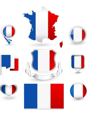 Fransa Sticker Set