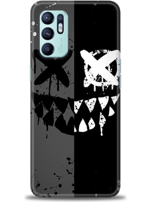 Oppo Reno 6 Kılıf Hd Baskılı Kılıf + Seramik Tam Kaplayan Ekran Koruyucu 355