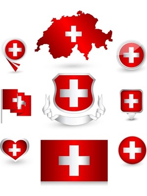 Isviçre Sticker Set