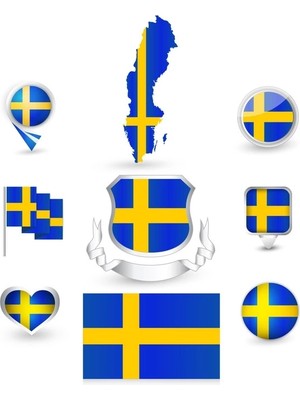 Isveç Sticker Set