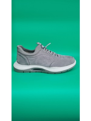 Komcero Lastik Bağlı Streçli O Yay Sistemli Kat Deri Model Erkek Casual Ayakkabı Y2844-8225