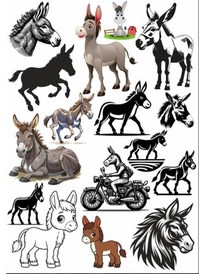 Eşşek Sticker Set