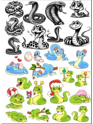 Yılan Sticker Set