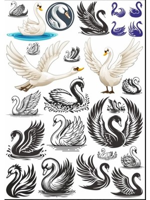 Kuğu Sticker Set
