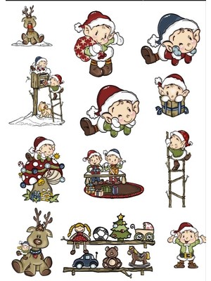 Noel Temalı Sticker Set