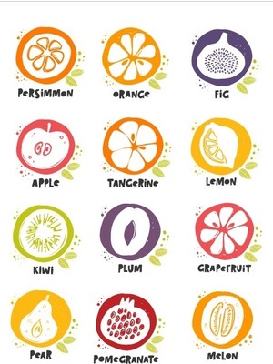 Meyveler Sticker Set