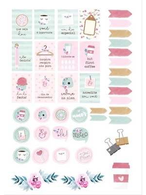 Pembe Planner Sticker Set