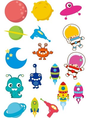 Uzay Sticker Set