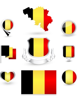 Belçika Sticker Set