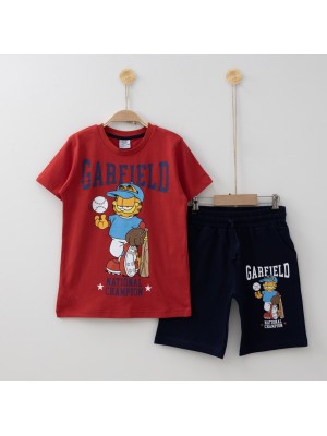 Garfield Şortlu Erkek Çocuk Takımı