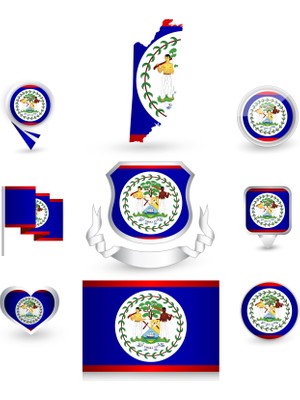 Belize Sticker Set