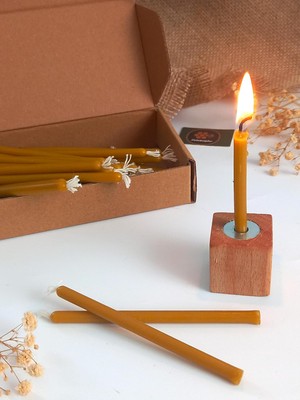 Balmumu Mum 12 Adet Meditasyon Yoga Mumu Mumluk ile Birlikte 25 Dakika  Süresi