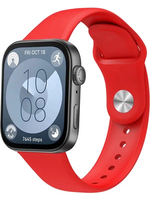 bbtech Huawei Watch Fit 3 / Fit 4 / Fit 4 Pro Uyumlu Standart Silikon Kordon Ayarlanabilir Esnek Kayış