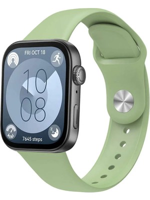 bbtech Huawei Watch Fit 3 / Fit 4 / Fit 4 Pro Uyumlu Standart Silikon Kordon Ayarlanabilir Esnek Kayış