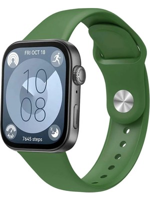 bbtech Huawei Watch Fit 3 / Fit 4 / Fit 4 Pro Uyumlu Standart Silikon Kordon Ayarlanabilir Esnek Kayış