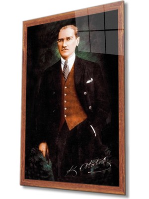 Shopping Haven Atatürk Cam Tablo 4 mm Dayanıklı Temperli Cam