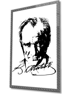 Shopping Haven Atatürk Cam Tablo 4 mm Dayanıklı Temperli Cam