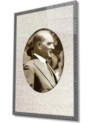 Shopping Haven Atatürk Cam Tablo 4 mm Dayanıklı Temperli Cam