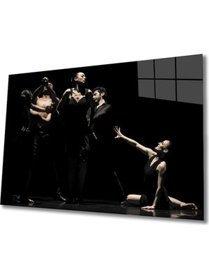 Dansçılar Cam Tablo