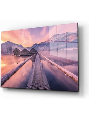 Shopping Haven Doğa Manzara Cam Tablo 4mm Dayanıklı Temperli Cam