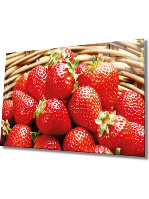 Shopping Haven Meyveler Cam Tablo 4mm Dayanıklı Temperli Cam