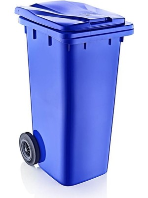 Omnipazar SY-6506 Eko Tekerlekli Kapaklı Plastik Çöp Konteyneri 120 Lt