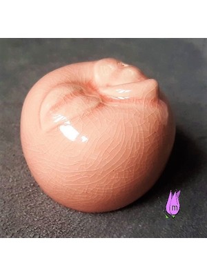 Morlalem 5.9cm Küçük Meyve Elma Silikon Kalıp K-327, Polyester Taş Tozu Alçı Mum Kalıbı